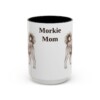 15oz-morkie-mug-mom-black-front 15oz Morkie Dog Mom Mug, Black, front view