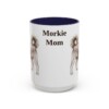 15oz-morkie-mug-mom-navy 15oz Morkie Dog Mom Mug, Navy, front view