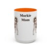 15oz-morkie-mug-mom-orange 15oz Morkie Dog Mom Mug, Orange, front view