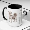 15oz Morkie Mug, Black, lifestyle photo