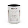 15oz Morkie Mug, Black, front view