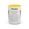 15oz Morkie Mug, Yellow, front view