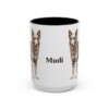 15oz Mudi Mug, Black, front view