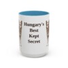 15oz Funny Mudi Mug, Light Blue, front view