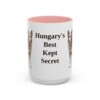 15oz Funny Mudi Mug, Pink, front view
