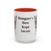 15oz Funny Mudi Mug, Red, front view