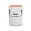 15oz Mudi Latin Mug, Pink, front view