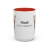 15oz Mudi Latin Mug, Red, front view