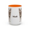 15oz Mudi Mug, Orange, front view