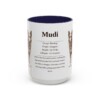 15oz Mudi Mug, Navy, front view