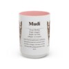 15oz Mudi Mug, Pink, front view