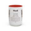 15oz Mudi Mug, Red, front view