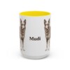 15oz Mudi Mug, Yellow, front view