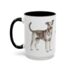 15oz Mutt Mug, Black, left side view