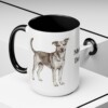 15oz Mutt Dog Dad Mug, Black, lifestyle photo