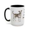 15oz Funny Mutt Mug, Black, left side view