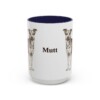 15oz Mutt Mug, Navy, front view