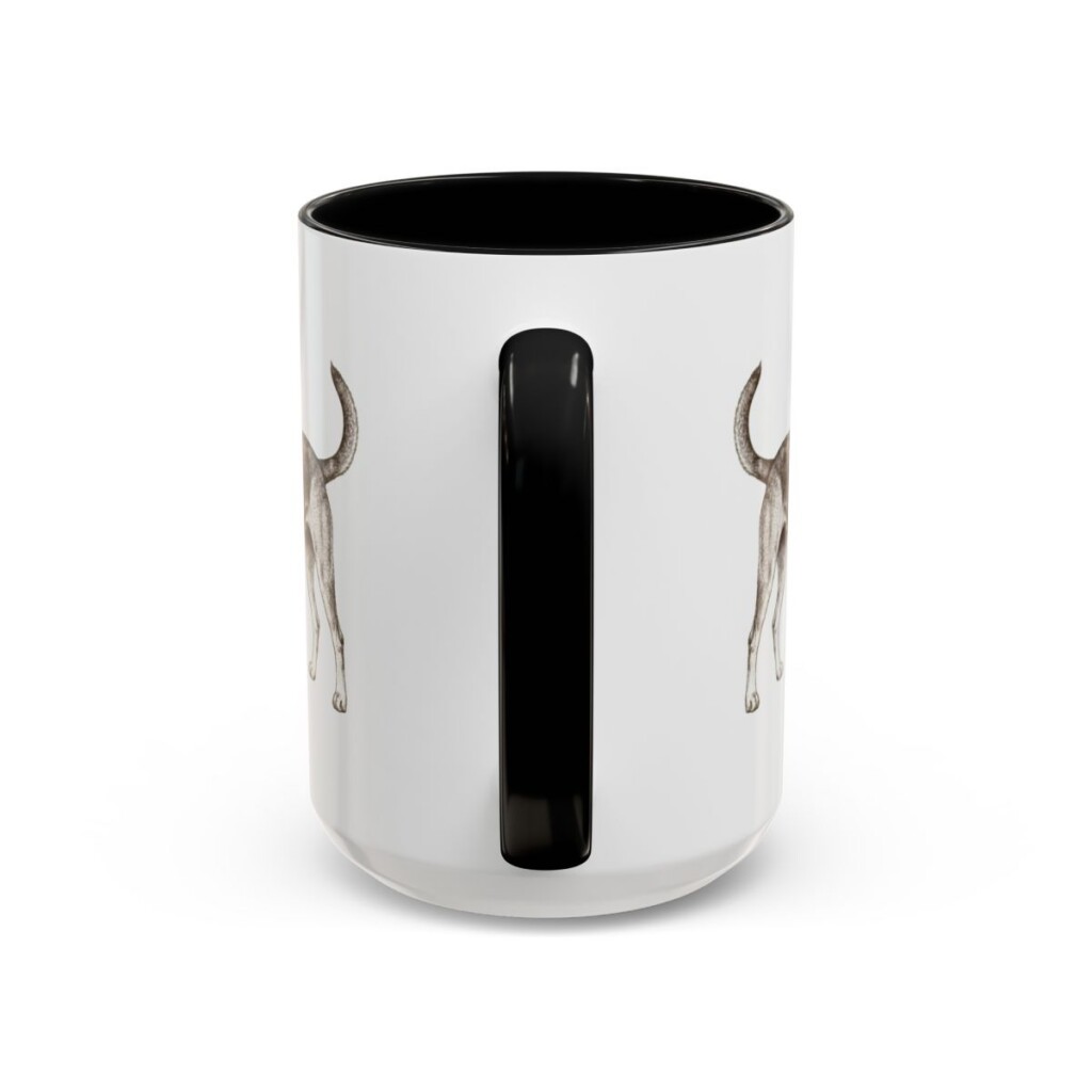 15oz mutt mug, Black