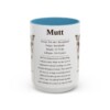 15oz mutt mug, Light Blue