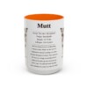 15oz mutt mug, Orange