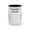 15oz Neapolitan Mastiff Mug, Black, front view