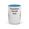 15oz-neapolitan-mastiff-mug-dad-light-blue 15oz Neapolitan Mastiff Dog Dad Mug, Light Blue, front view