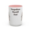15oz-neapolitan-mastiff-mug-dad-pink 15oz Neapolitan Mastiff Dog Dad Mug, Pink, front view