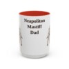 15oz-neapolitan-mastiff-mug-dad-red 15oz Neapolitan Mastiff Dog Dad Mug, Red, front view