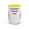 15oz-neapolitan-mastiff-mug-dad-yellow 15oz Neapolitan Mastiff Dog Dad Mug, Yellow, front view