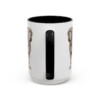 15oz Funny Neapolitan Mastiff Mug, Black, back view