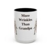 15oz Funny Neapolitan Mastiff Mug, Black, front view