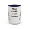 15oz Funny Neapolitan Mastiff Mug, Navy, front view