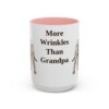 15oz Funny Neapolitan Mastiff Mug, Pink, front view