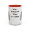 15oz Funny Neapolitan Mastiff Mug, Red, front view