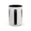 15oz Neapolitan Mastiff Latin Mug, Black, back view