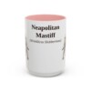 15oz Neapolitan Mastiff Latin Mug, Pink, front view