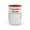 15oz Neapolitan Mastiff Latin Mug, Red, front view