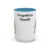 15oz Neapolitan Mastiff Mug, Light Blue, front view