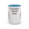 15oz Neapolitan Mastiff Dog Mom Mug, Light Blue, front view