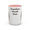 15oz Neapolitan Mastiff Dog Mom Mug, Pink, front view