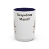 15oz Neapolitan Mastiff Mug, Navy, front view