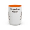 15oz Neapolitan Mastiff Mug, Orange, front view