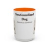 15oz-newfoundland-dog-mug-latin-orange 15oz Newfoundland Dog Latin Mug, Orange, front view