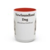 15oz-newfoundland-dog-mug-latin-red 15oz Newfoundland Dog Latin Mug, Red, front view