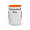 15oz Newfoundland Dog Mug, Orange, front view