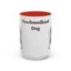 15oz Newfoundland Dog Mug, Red, front view