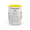 15oz Newfoundland Dog Mug, Yellow, front view