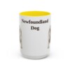 15oz Newfoundland Dog Mug, Yellow, front view