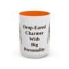 15oz Funny Norfolk Terrier Mug, Orange, front view