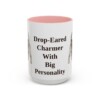 15oz Funny Norfolk Terrier Mug, Pink, front view